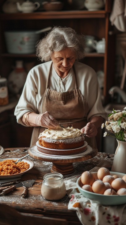 Baking Homade Images Free Baking Homemade Cake Image - Elderly, Woman, Baking | Download at ...