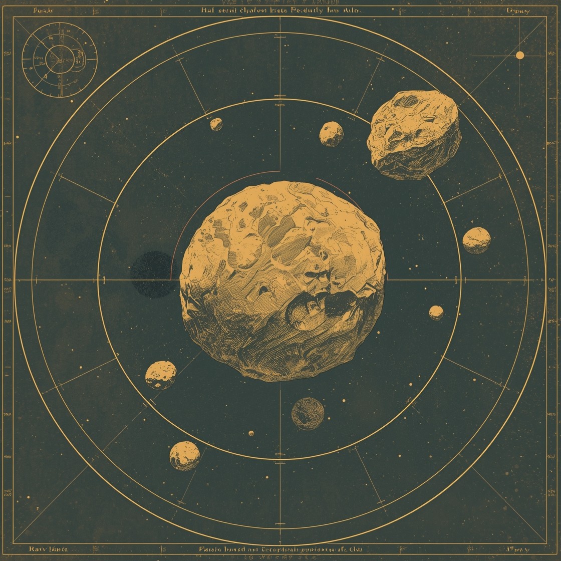 Free Vintage Asteroid Belt Image - Asteroid, Vintage, Space | Download ...