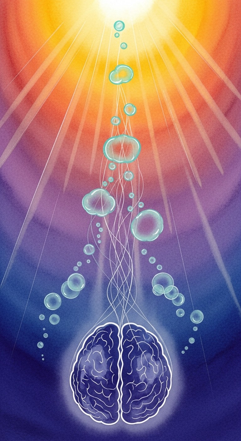 Free Thought Becomes Light Image - Watercolor, Brain, Enlightenment ...