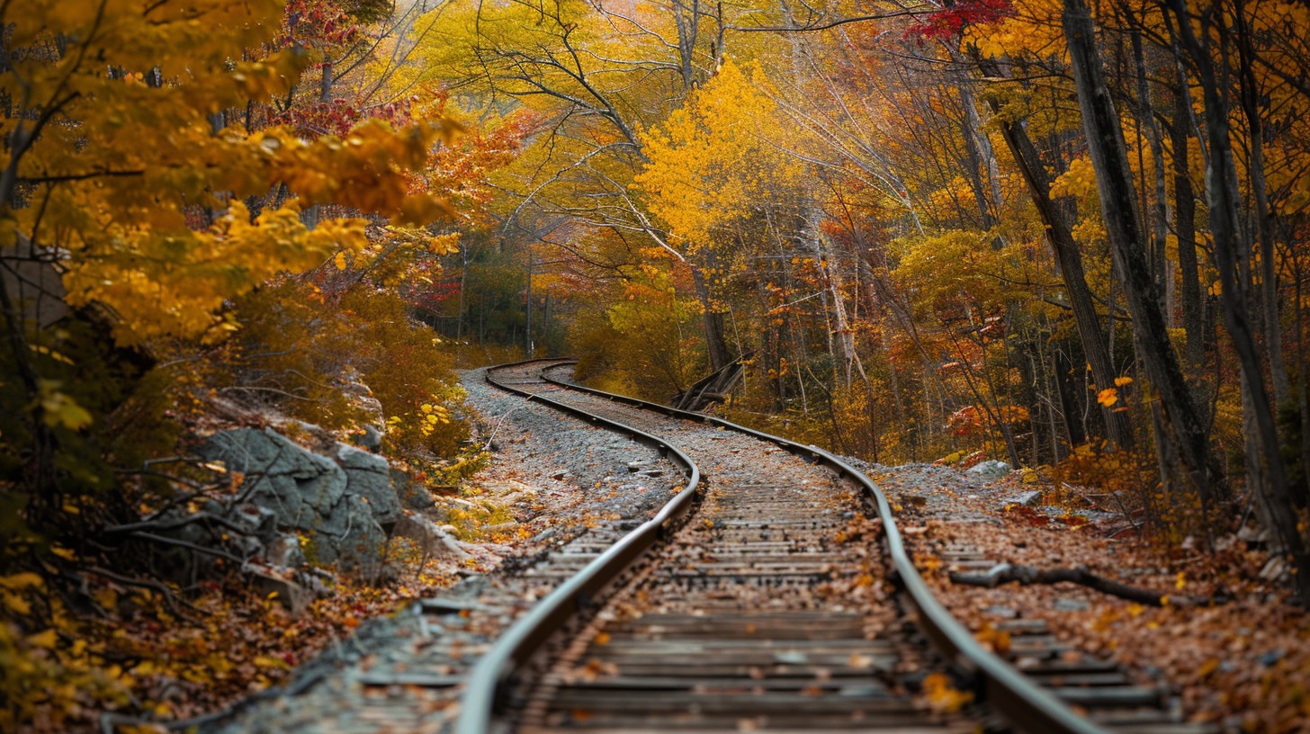 Free Autumn Train Tracks Image - Autumn, Train, Tracks | Download at ...