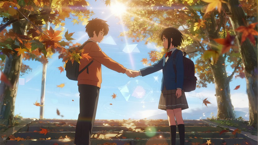 Free Autumn School Connection Photo - Anime, Komorebi, Sunlight ...