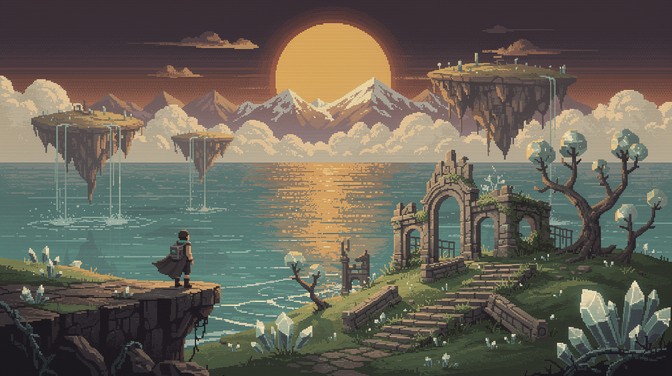 Free Pixel Adventure Awaits Image - Pixel, Retro, Explorer | Download ...