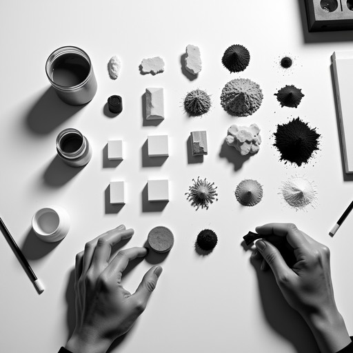 Free Methodical material arrangement Image - Minimalist, Monochrome ...
