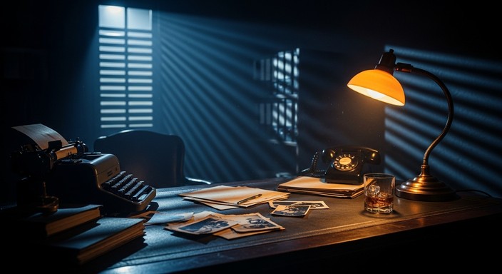 Download Noir Detective Workspace Image - Detective, Noir, Vintage ...