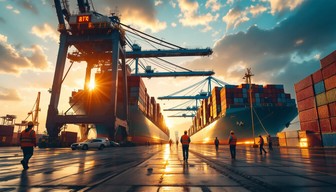 Free Global Trade Sunset Image - Port, Sunset, Maritime | Download at ...