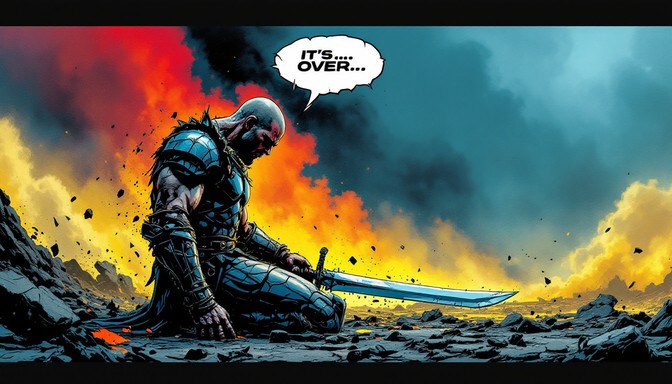 Free Warrior's Final Defeat Image - Warrior, Hero, Defeat | Download at ...
