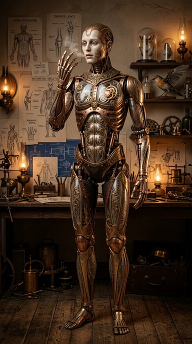 Free Luminous Brass Automaton Image - Automaton, Steampunk, Gothic ...