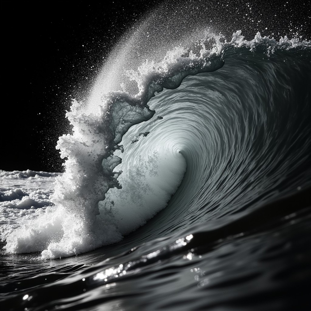 Grumpy Wave Free Monochrome Wave Geometry Image - Wave, Ocean, Surf | Download at ...