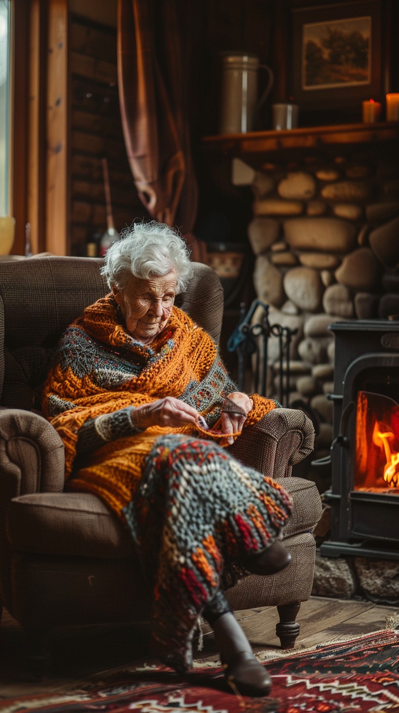 Fireside Rocking Chair Reading Free Cozy Fireside Reading Image - Elderly, Woman, Reading | Download ...