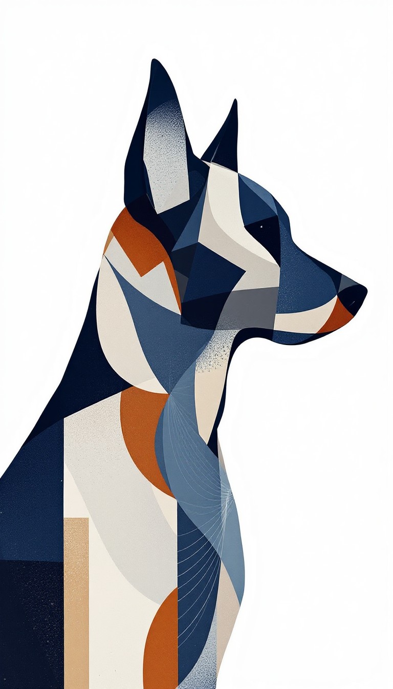 Free Abstract Canine Art Image - Abstract, Geometric, Canine | Download ...