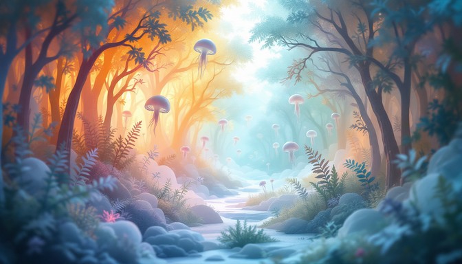Free Luminous Paper Forest Image - Diorama, Papercraft, Translucent ...