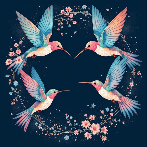 Hummingbird Geometry Free Geometric Hummingbird Dance Image - Hummingbird, Geometric ...