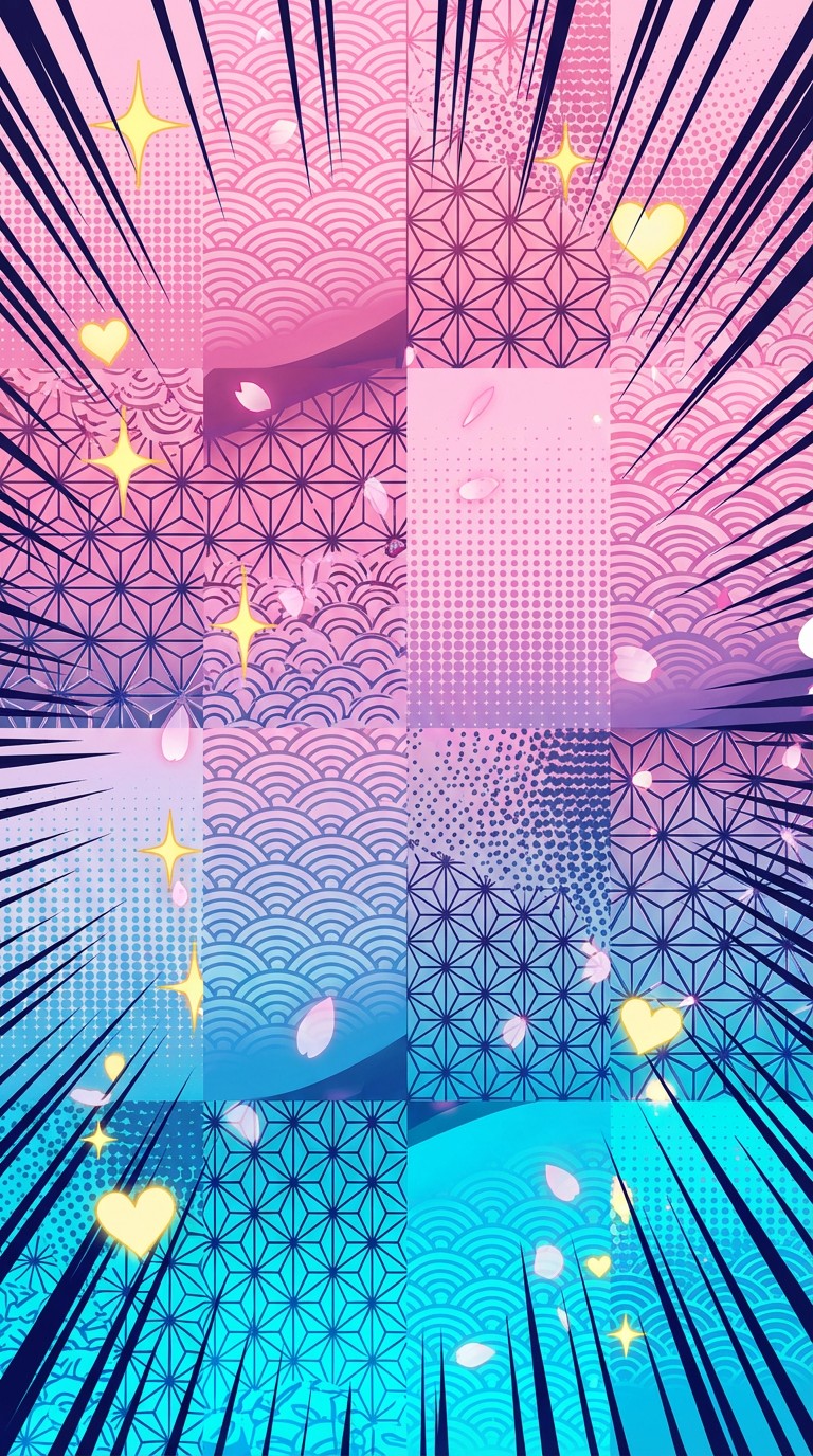 Free Japanese Anime Waves Image - Pattern, Gradient, Anime | Download ...