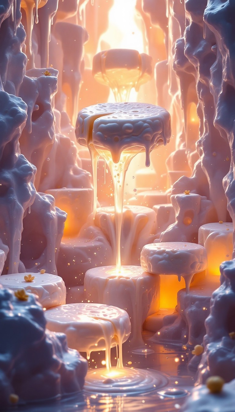 Free Mystical Cheese Cascade Image - Cheese, Crystal, Waterfall ...