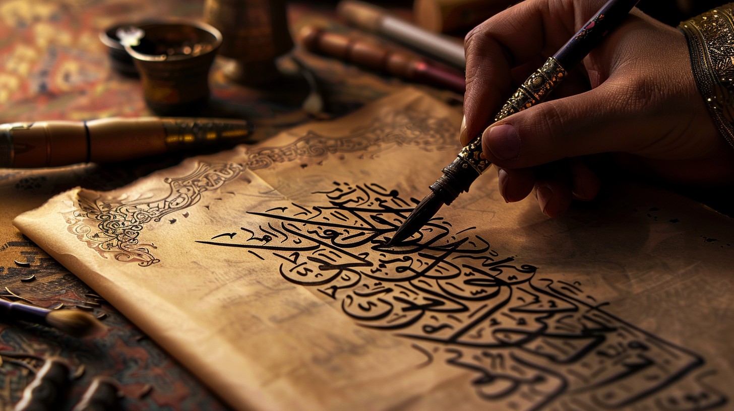 Free Calligraphy in progress Image - Calligraphy, Handwriting ...