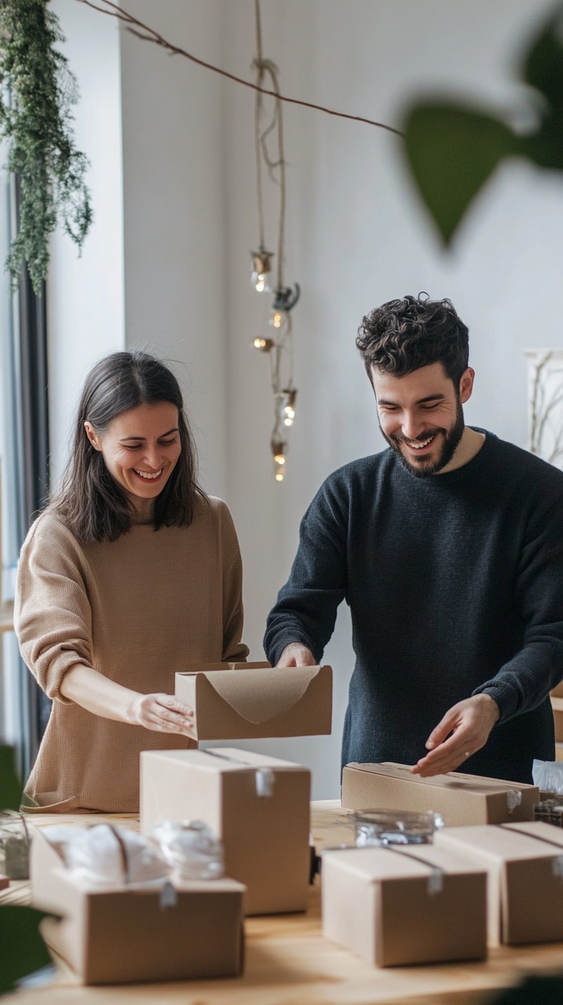 Free Couple Packing Boxes Image - Couple, Packing, Boxes | Download at ...