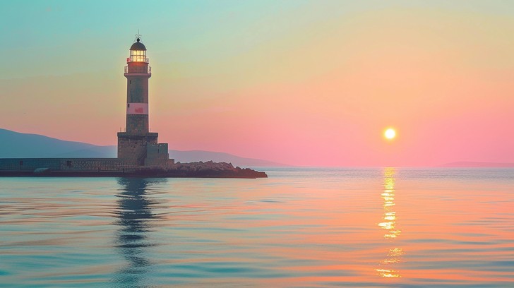 Lighthouse Soft Free Sunset Lighthouse View Image - Sunset, Lighthouse, Sea | Download ...