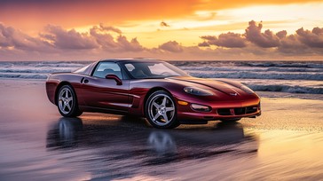 Free Sunset Beach Drive Image - Sunset, Beach, Car | Download at StockCake