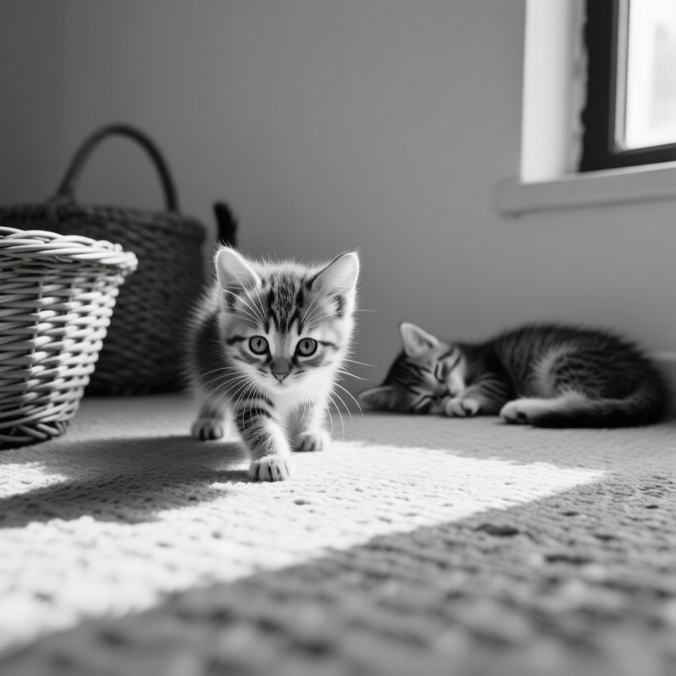 Cat Exploring Line Free Curious Kittens Exploring Image - Kittens, Cats, Felines ...