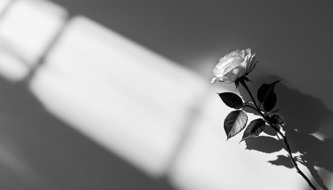 Free Shadow and Rose Image - Rose, Shadow, Minimal | Download at StockCake