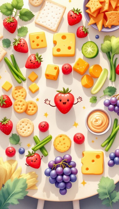 Simple Image Snack Free Happy Snack Party Image - Illustration, Children, Snacks ...