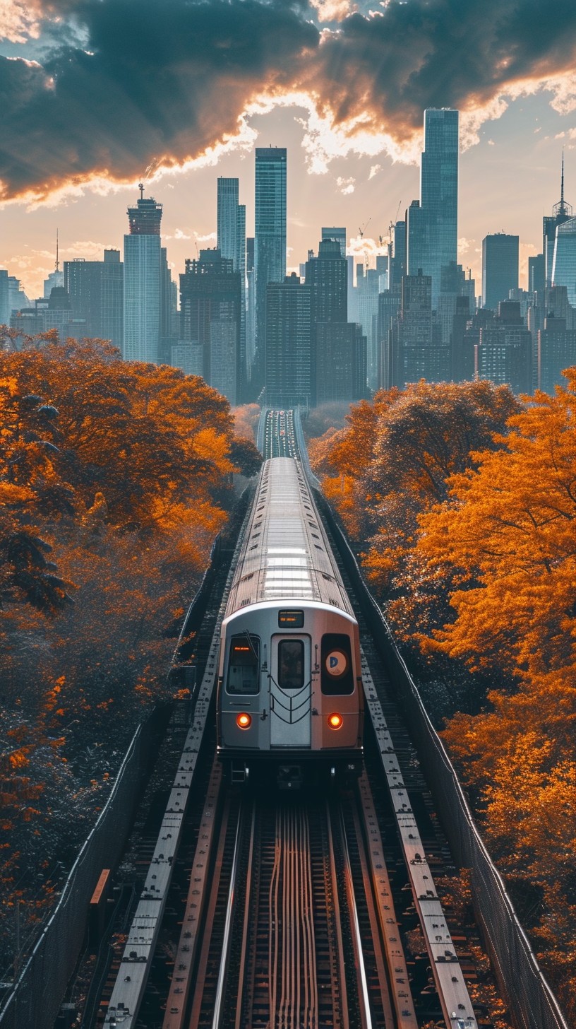 Urban Setting Train Free Urban Train Journey Image - Train, City, Autumn | Download at ...