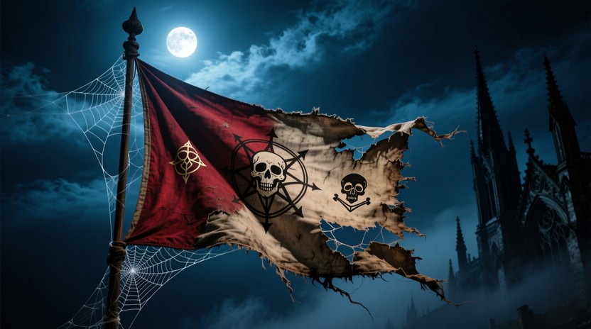 Shadowy Flag Free Moonlit Gothic Flag Image - Flag, Gothic, Tattered | Download at ...