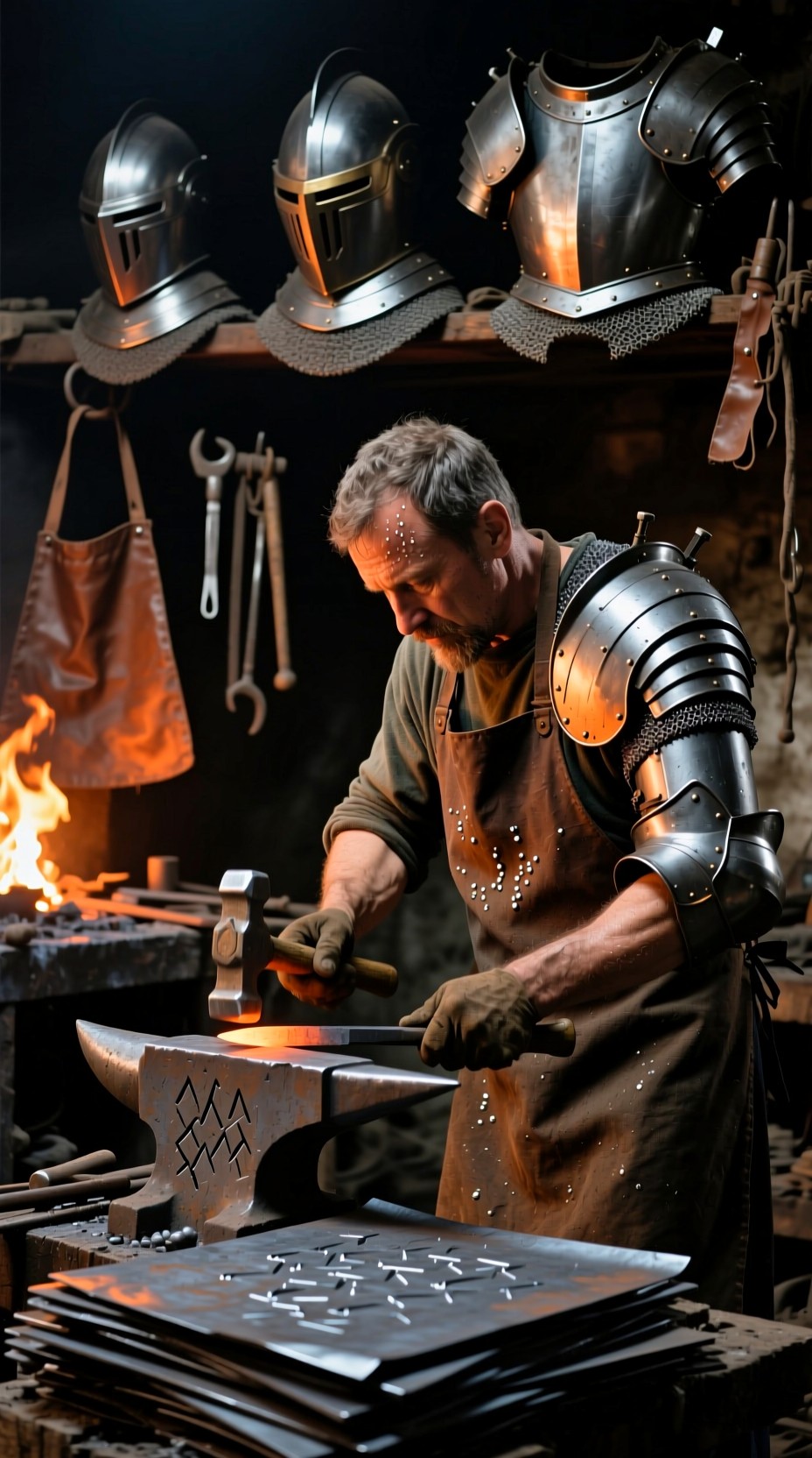 Free Traditional Armor Forge Image - Blacksmith, Armorer, Metalwork ...
