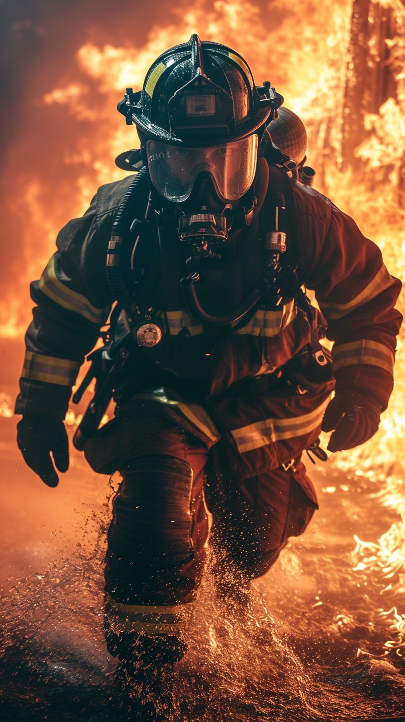 Free Firefighter in Action Image - Firefighter, Fire, Bravery ...