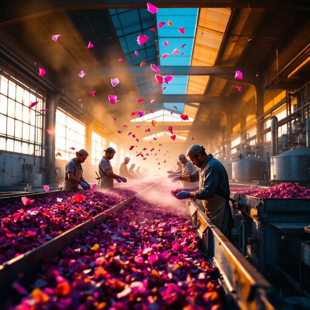 Free Flower Factory Workers Image - Factory, Workers, Petals | Download ...
