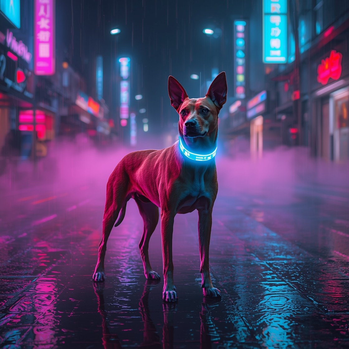 Perro Neon Free Neon Cyberpunk Canine Image - Cyberpunk, Dog, Neon | Download at ...