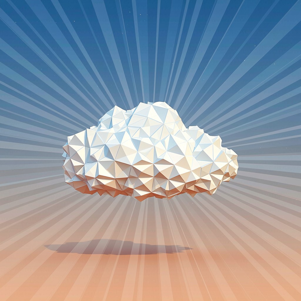 Free Geometric Cloud Floating Image - Cloud, Geometric, Minimal ...