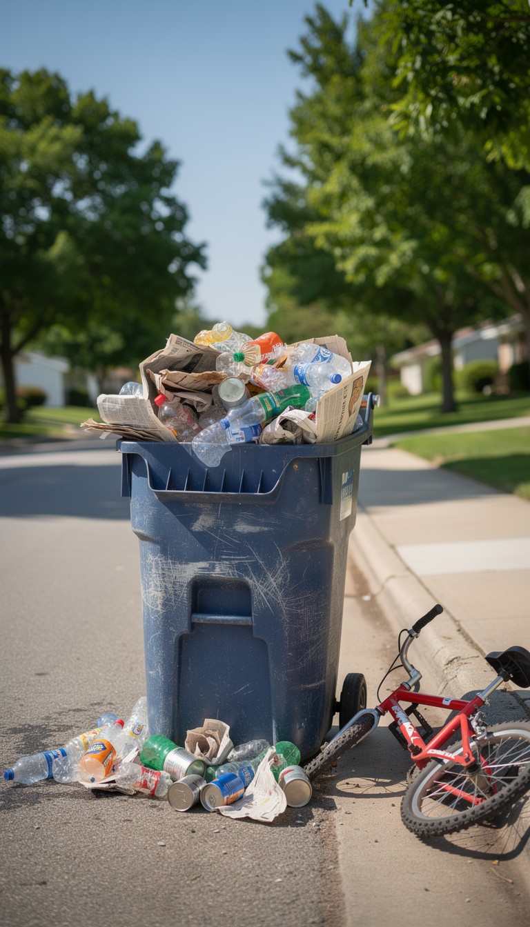 Free Overflowing Recycling Day Image - Recycling, Bin, Blue | Download ...
