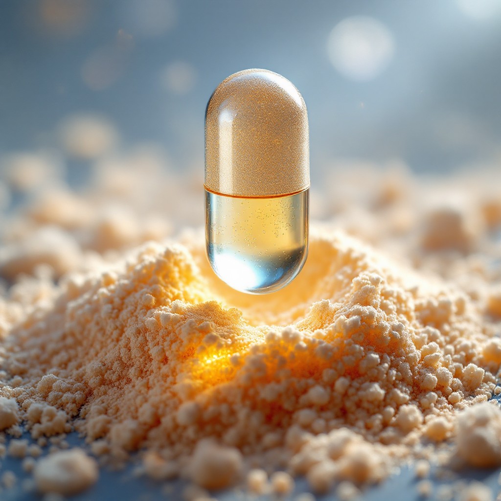 Free Golden Capsule Floating Image - Capsule, Pharmaceutical ...