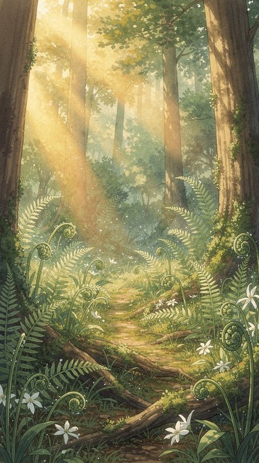 Free Enchanted Forest Path Image - Forest, Ferns, Woodland | Download ...