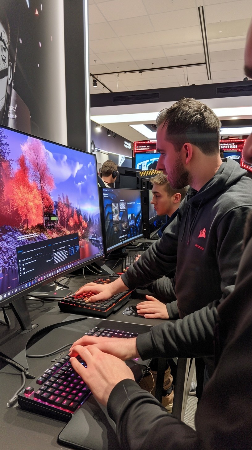 Download Gamers Playing Intensely Image - Gaming, Technology, Computers ...