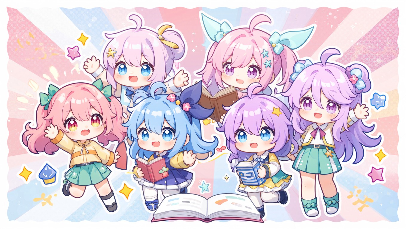 Free Colorful Chibi Adventure Image - Kawaii, Chibi, Manga | Download ...