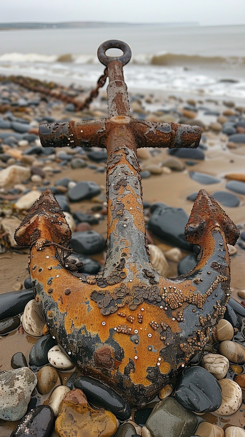 Free Rusty Anchor Beach Image - Anchor, Rust, Beach | Download at StockCake