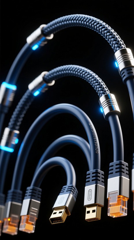 Download Colorful Cable Symphony Image - Network, Cables ...