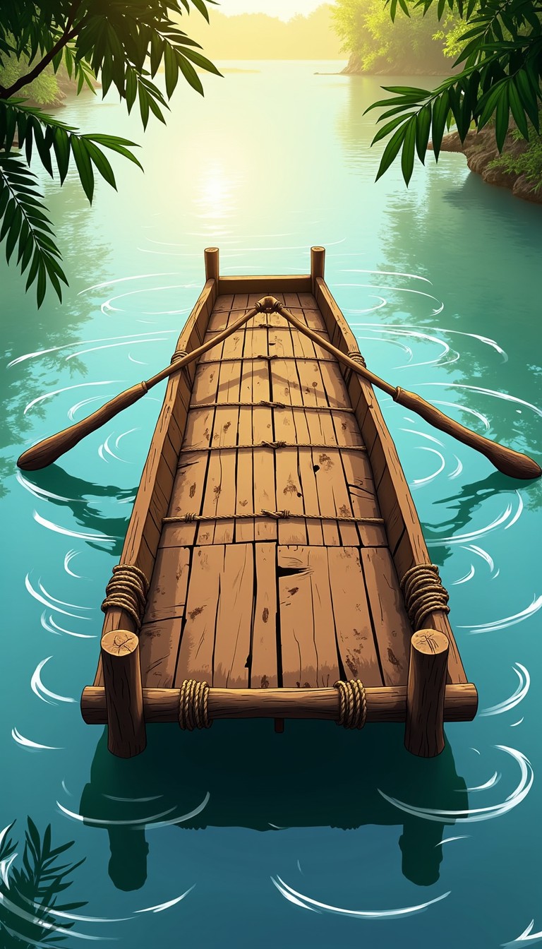 Pintrest Raft Free Misty Raft Journey Image - Raft, Wooden, Water | Download at StockCake