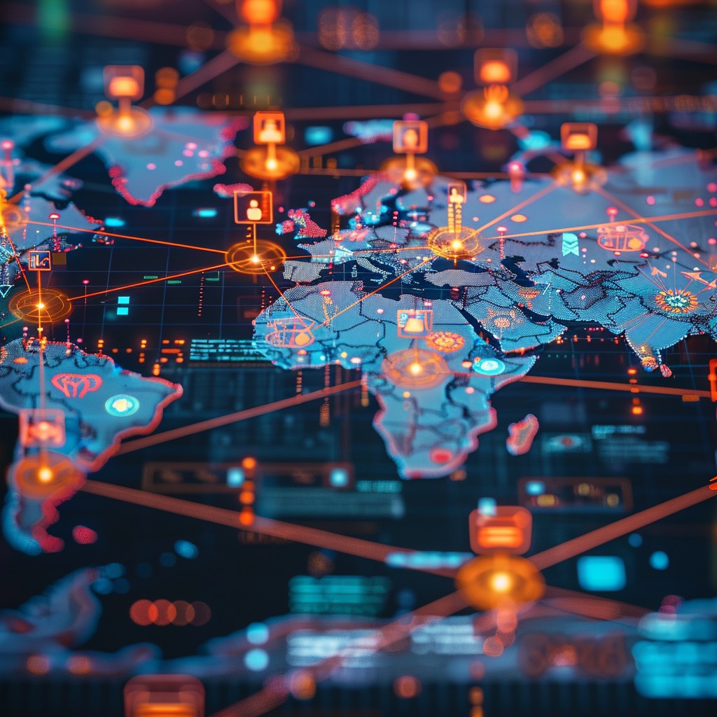 Free Global Network Visualization Image - Global, Network, Data ...