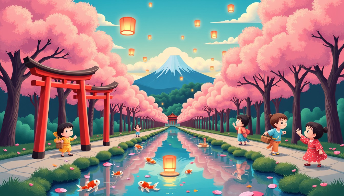 Free Cherry Blossom Festival Image - Sakura, Torii, Fuji | Download at ...