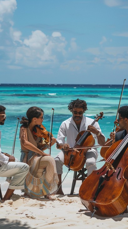 Free Beachside Musical Ensemble Image - Beach, Music, Musicians ...
