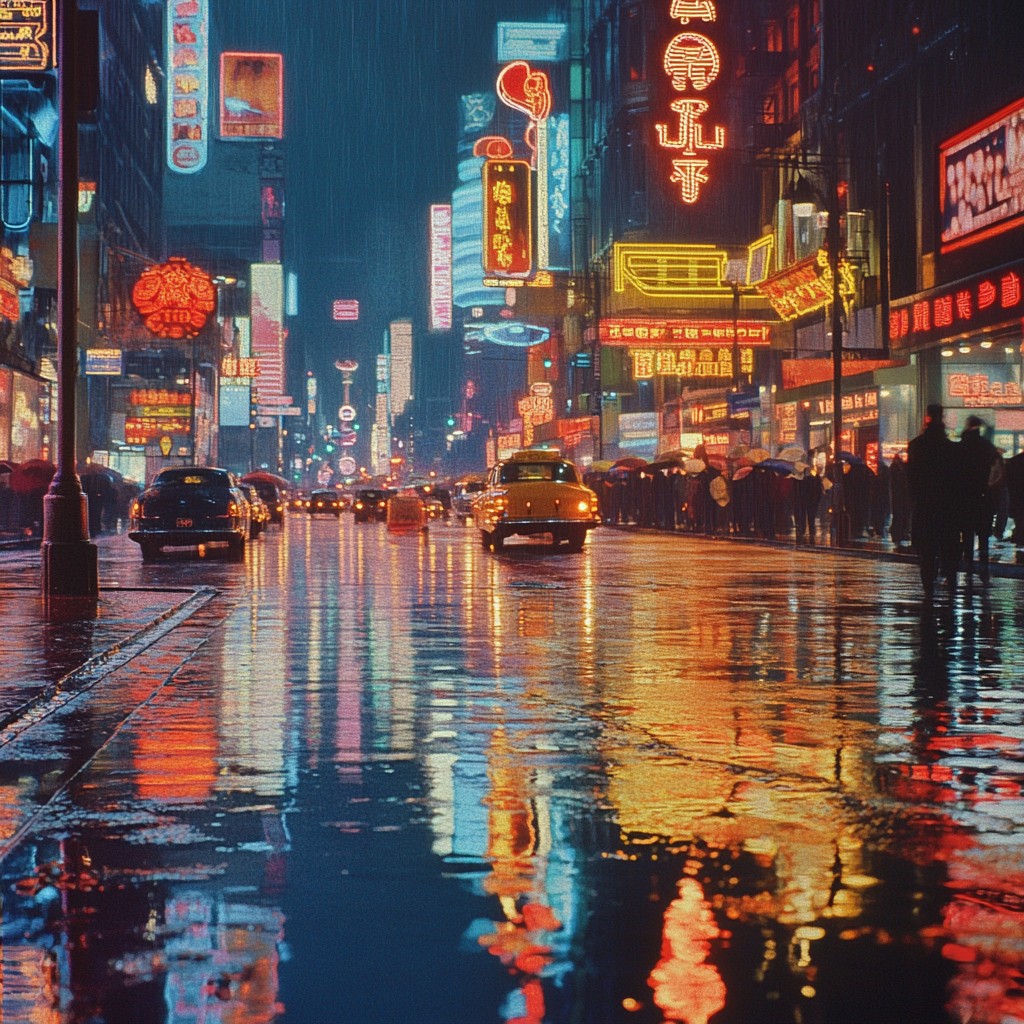 Free Rainy city night Photo - City, Night, Rain | Download at StockCake