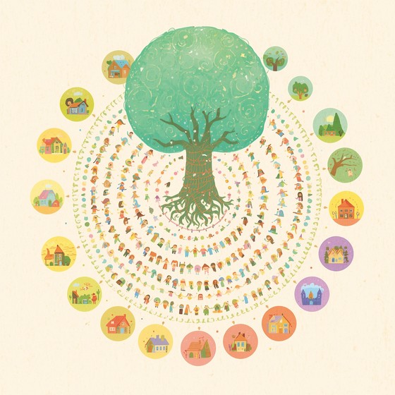 Free Circular Friendship Wonderland Image - Illustration, Watercolor ...