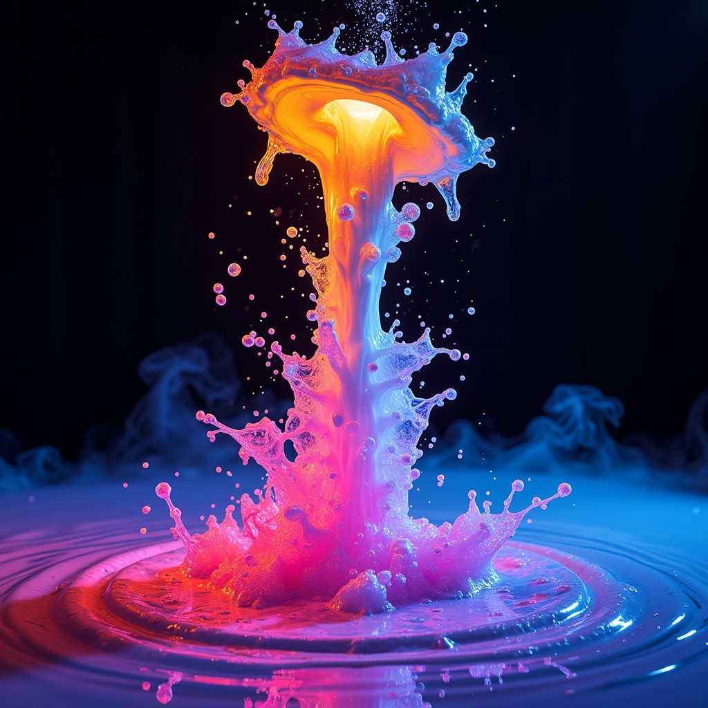 Free Neon Splash Vortex Image - Splash, Neon, Surreal | Download at ...