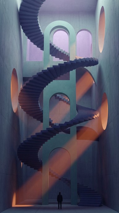 Pointless Stairs Free Impossible Staircase Dreams Image - Architecture, Surreal, Stairs ...