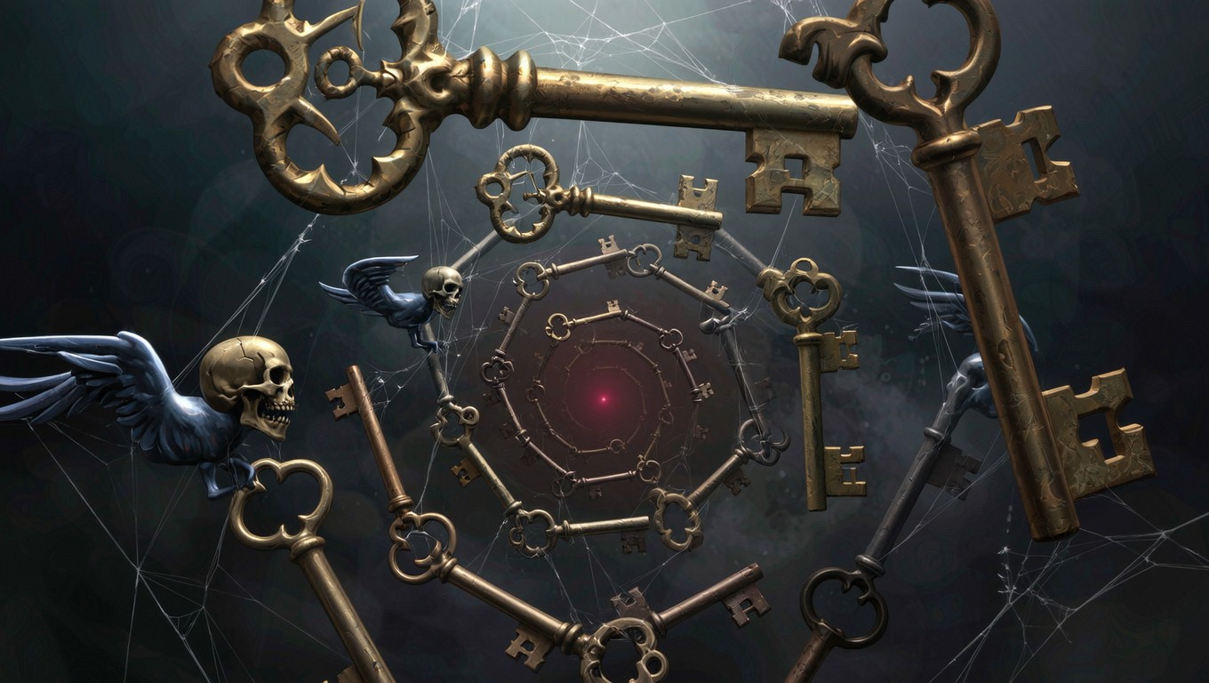 Free Forbidden Gateway Keys Image - Keys, Skeleton, Gothic | Download ...