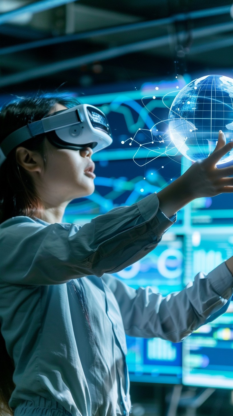 Free Virtual Reality Interaction Image - Technology, Virtual Reality ...