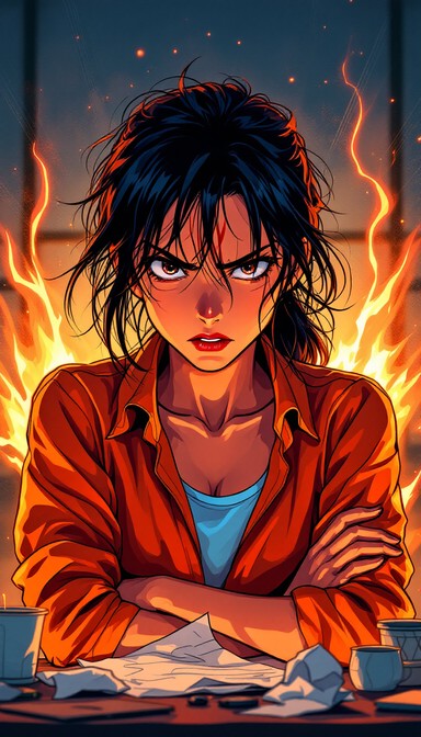 Free Fiery Anime Frustration Image - Anime, Manga, Illustration ...